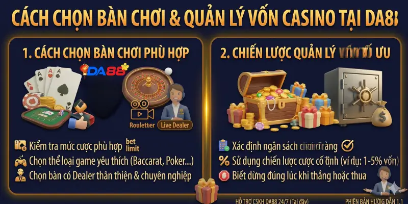 Casino DA88: Sảnh Cược Thượng Lưu & Hệ Thống Live Đẳng Cấp - POTEXI