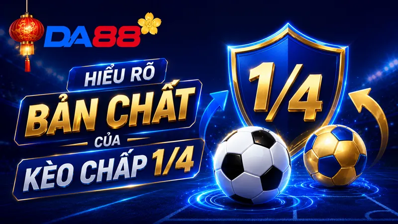 Kèo Chấp 1/4 Là Gì? Cá Cược Kèo 0.25 Ăn Tiền Cực Dễ Tại DA88 - POTEXI